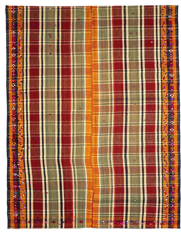 Detail image of 5' 5 x 8' 7 Jajim Wool Rug