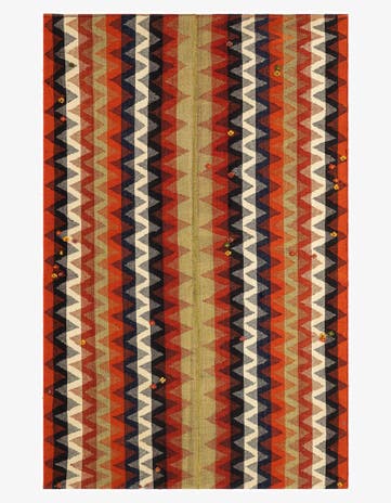 4' 3 x 6' 8 Jajim Wool Rug