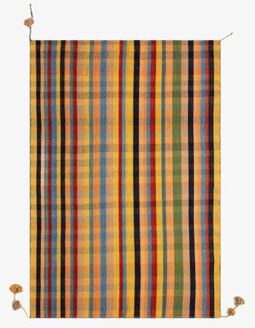 5' x 7' 4 Jajim Wool Rug