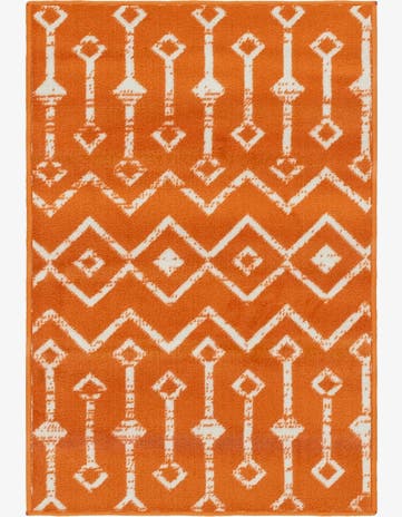 Orange Kasbah Trellis Rug