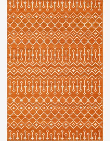 Orange Kasbah Trellis Rug