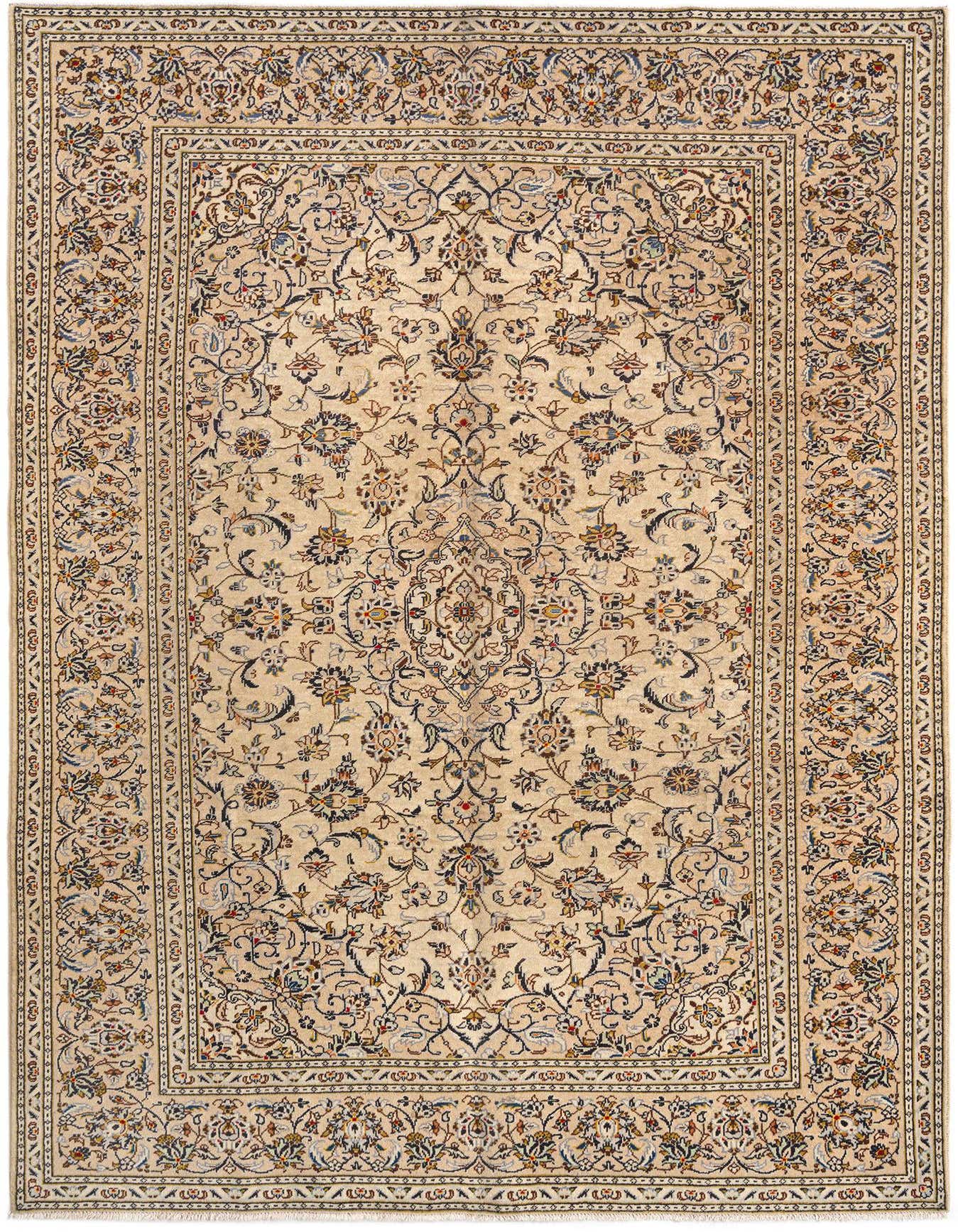 6' 6 x 9' 7 Kashan Wool Rug