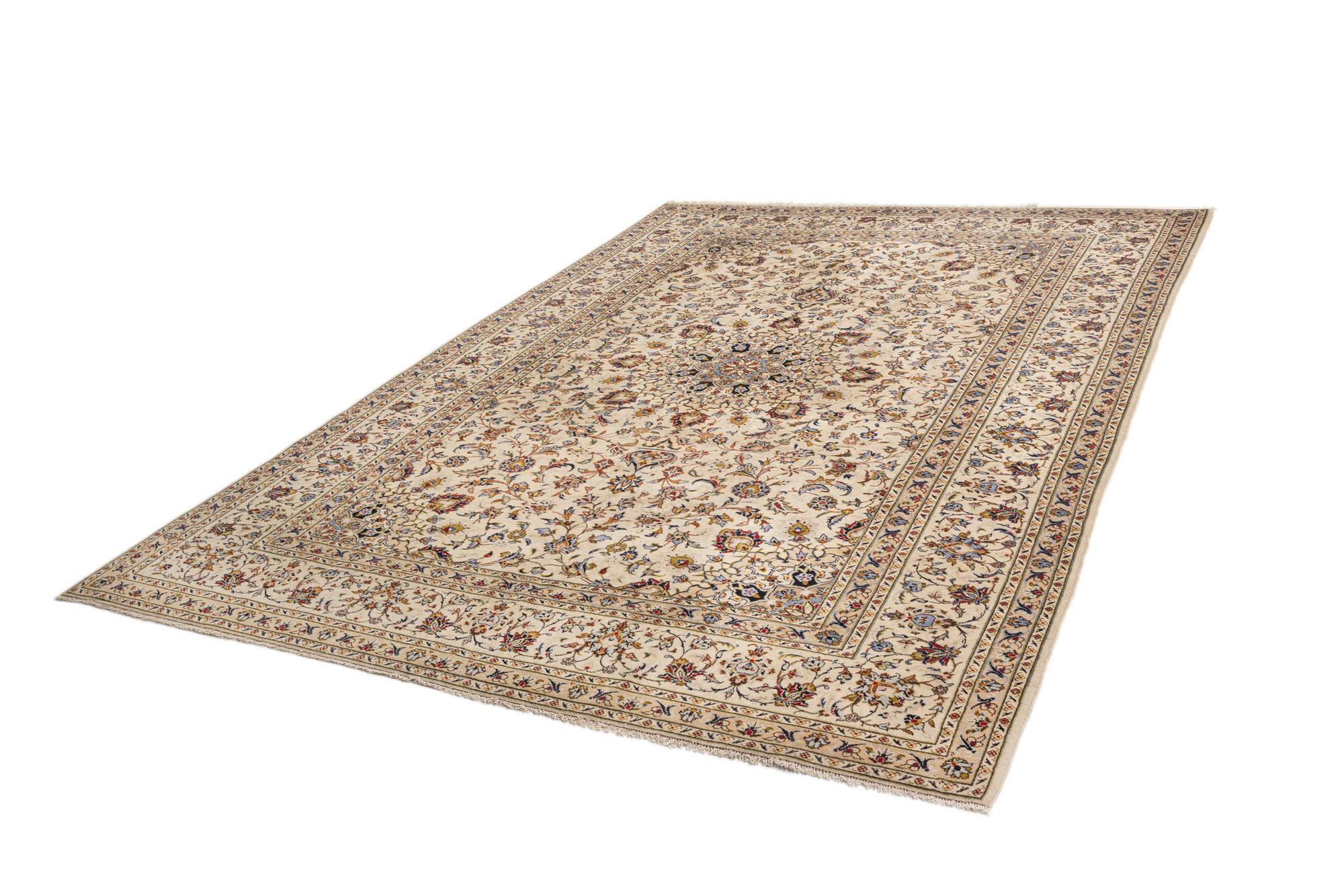 8' x 11' 6 Kashan Wool Rug