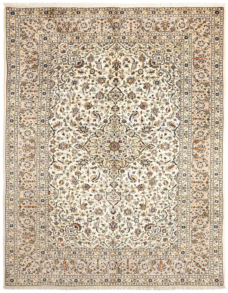 Detail image of 8' 8 x 12' Kashan Wool Rug