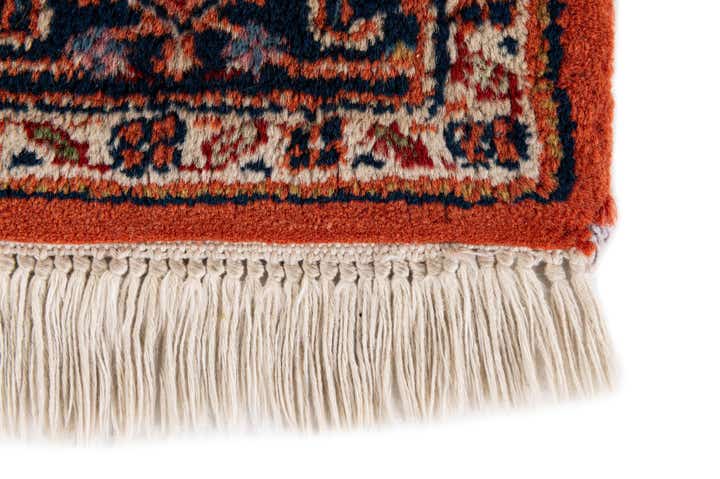 4' 3 x 6' Hand Knotted Kashan Wool Rug