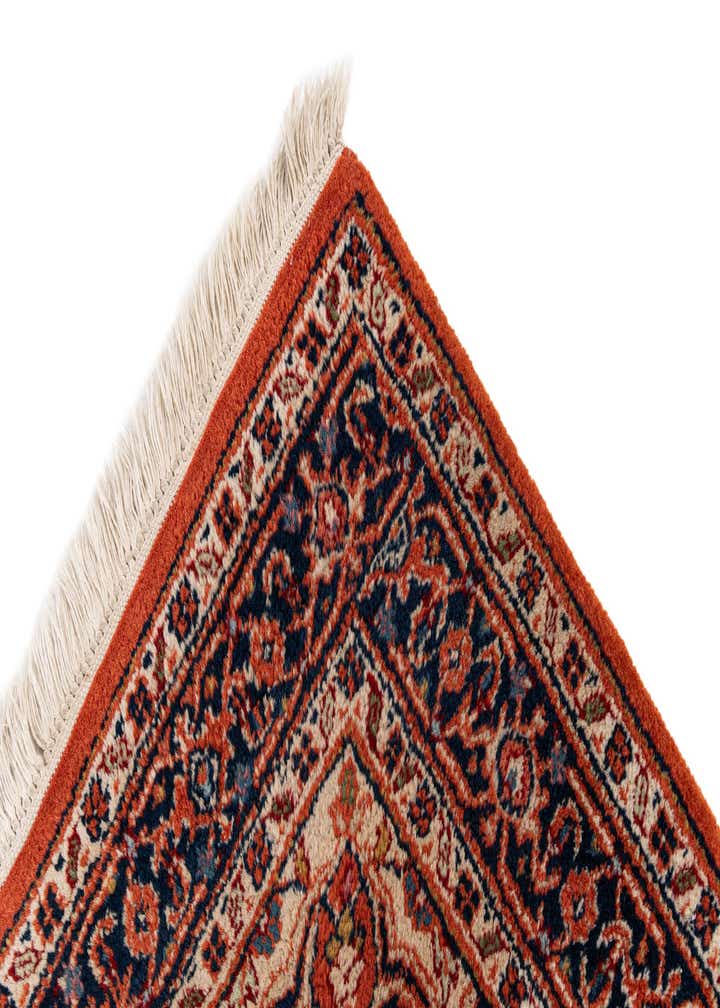 4' 3 x 6' Hand Knotted Kashan Wool Rug