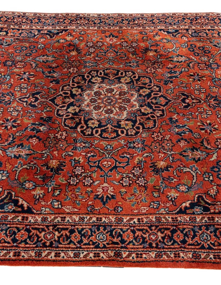 Detail image of 4' 3 x 6' Hand Knotted Kashan Wool Rug