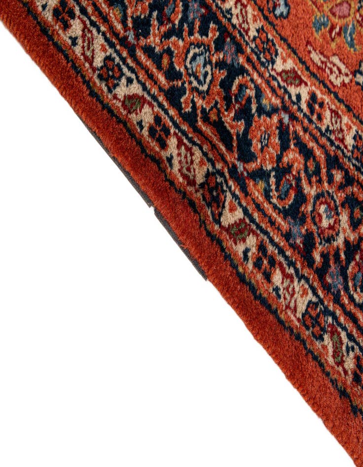 Detail image of 4' 3 x 6' Hand Knotted Kashan Wool Rug