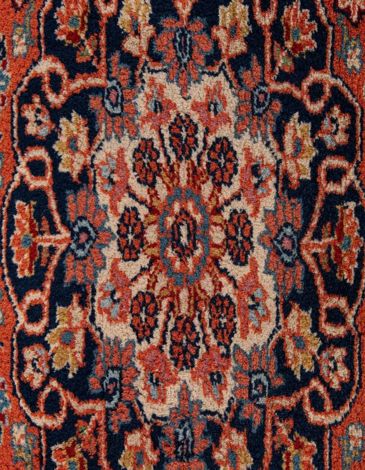Detail image of 4' 3 x 6' Hand Knotted Kashan Wool Rug