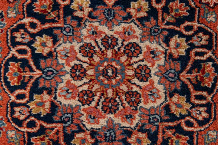 4' 3 x 6' Hand Knotted Kashan Wool Rug