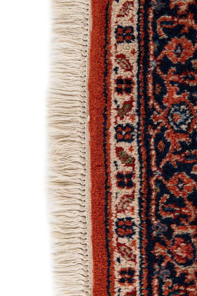 4' 3 x 6' Hand Knotted Kashan Wool Rug
