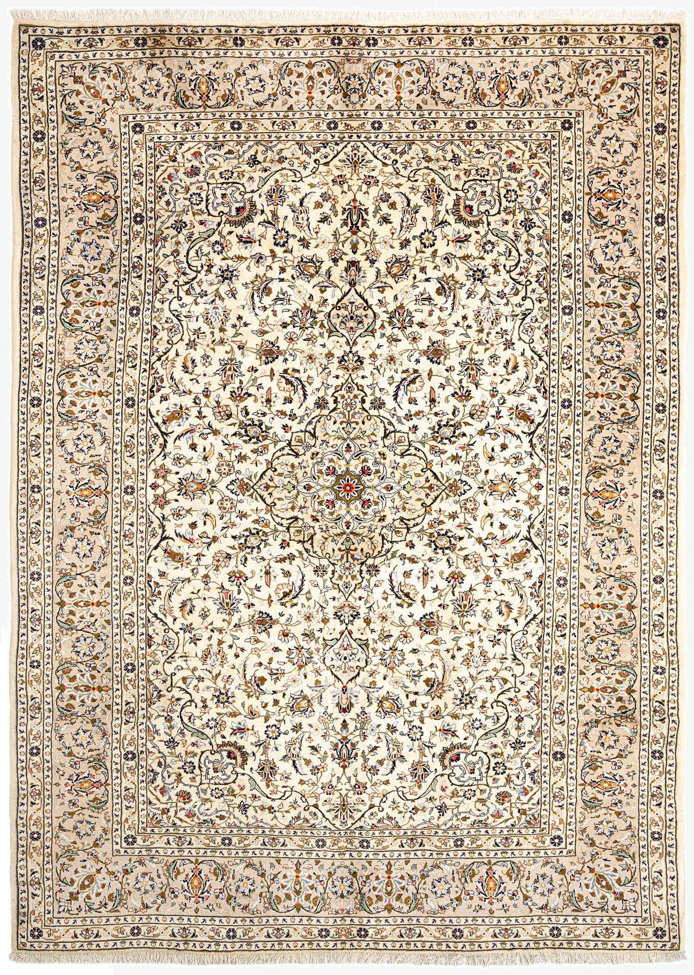 8' 8 x 12' Kashan Wool Rug