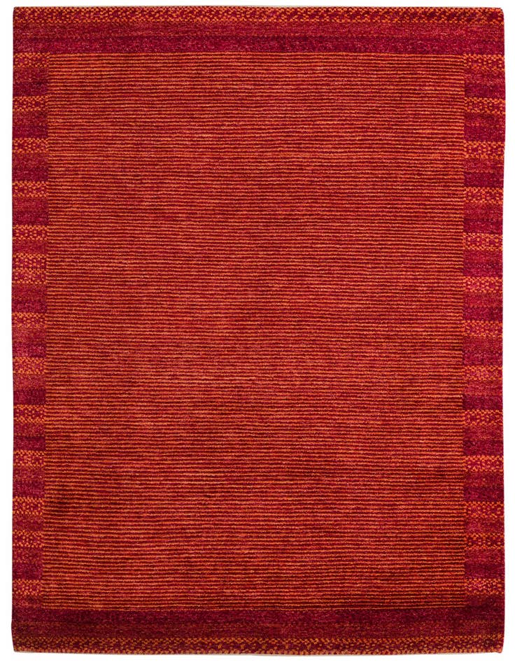 Detail image of 4' 6 x 7' 2 Hand Knotted Kashkuli Gabbeh Oriental Wool Rug