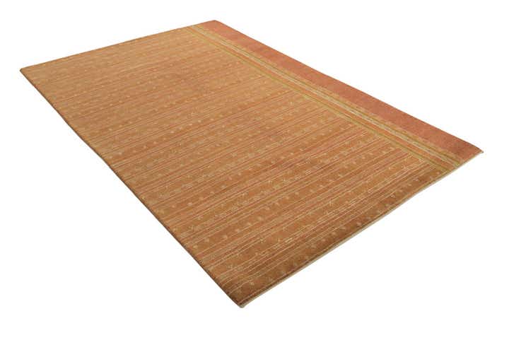 5' 5 x 8' 5 Hand Knotted Kashkuli Gabbeh Oriental Wool Rug