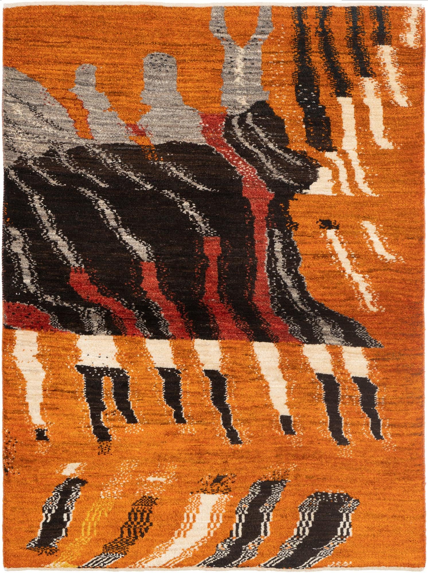 3' 1 x 4' 3 Kashkuli Wool Rug
