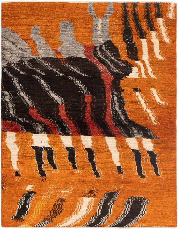 Detail image of 3' 1 x 4' 3 Kashkuli Wool Rug