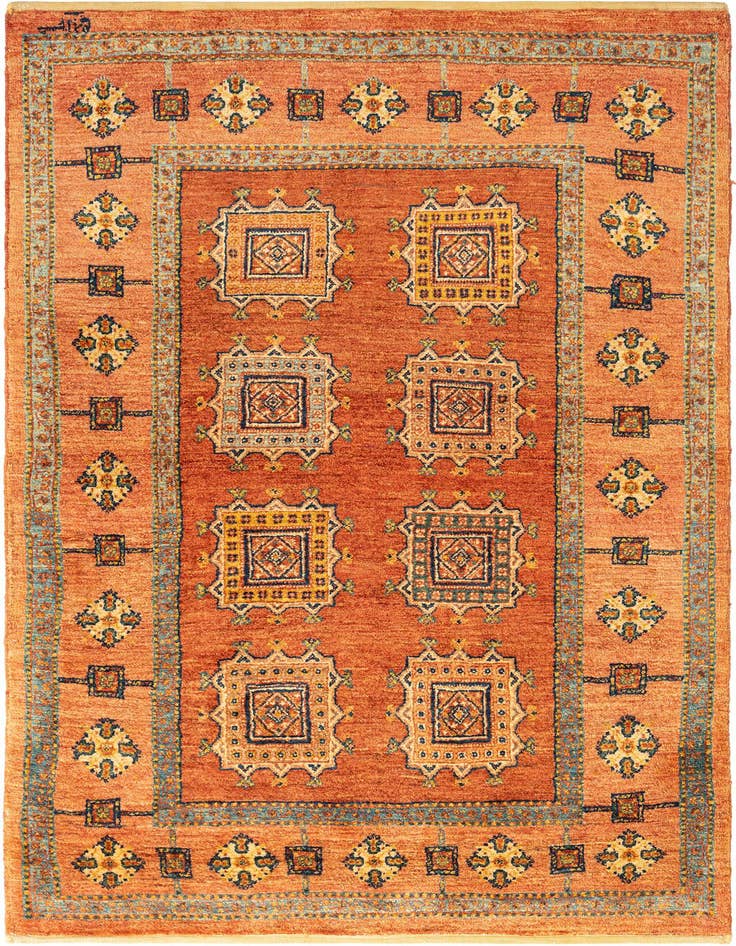 Detail image of 3' 5 x 5' 5 Kashkuli Wool Rug