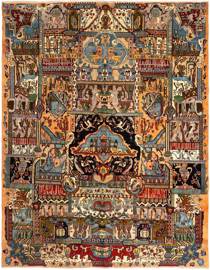 Detail image of 9' 8 x 12' 6 Kashmar Wool Rug