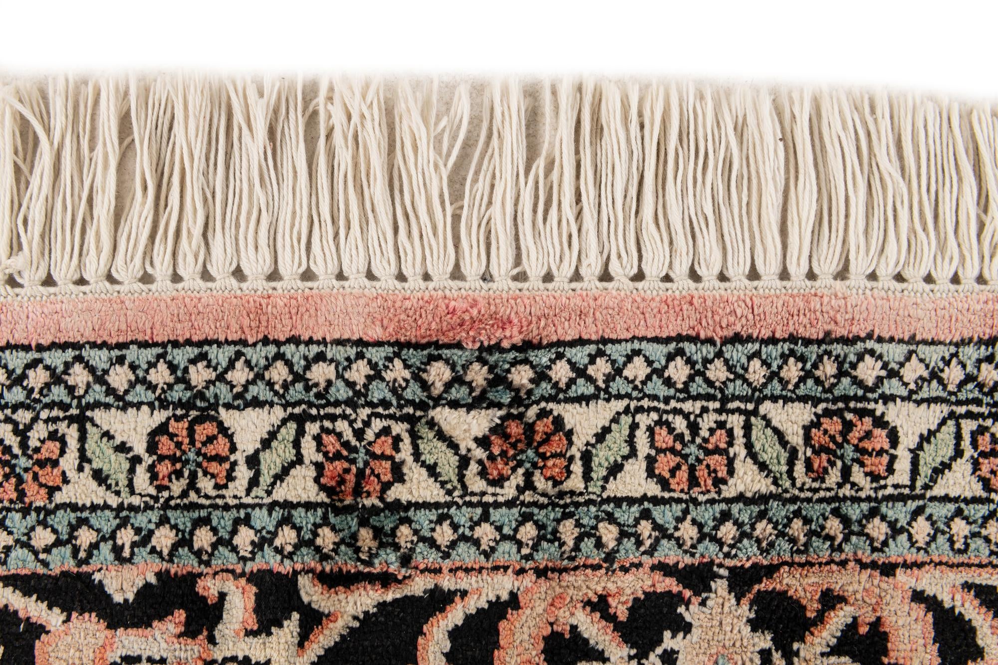 6' 11 x 9' 10 Hand Knotted Kashmir Oriental Rug