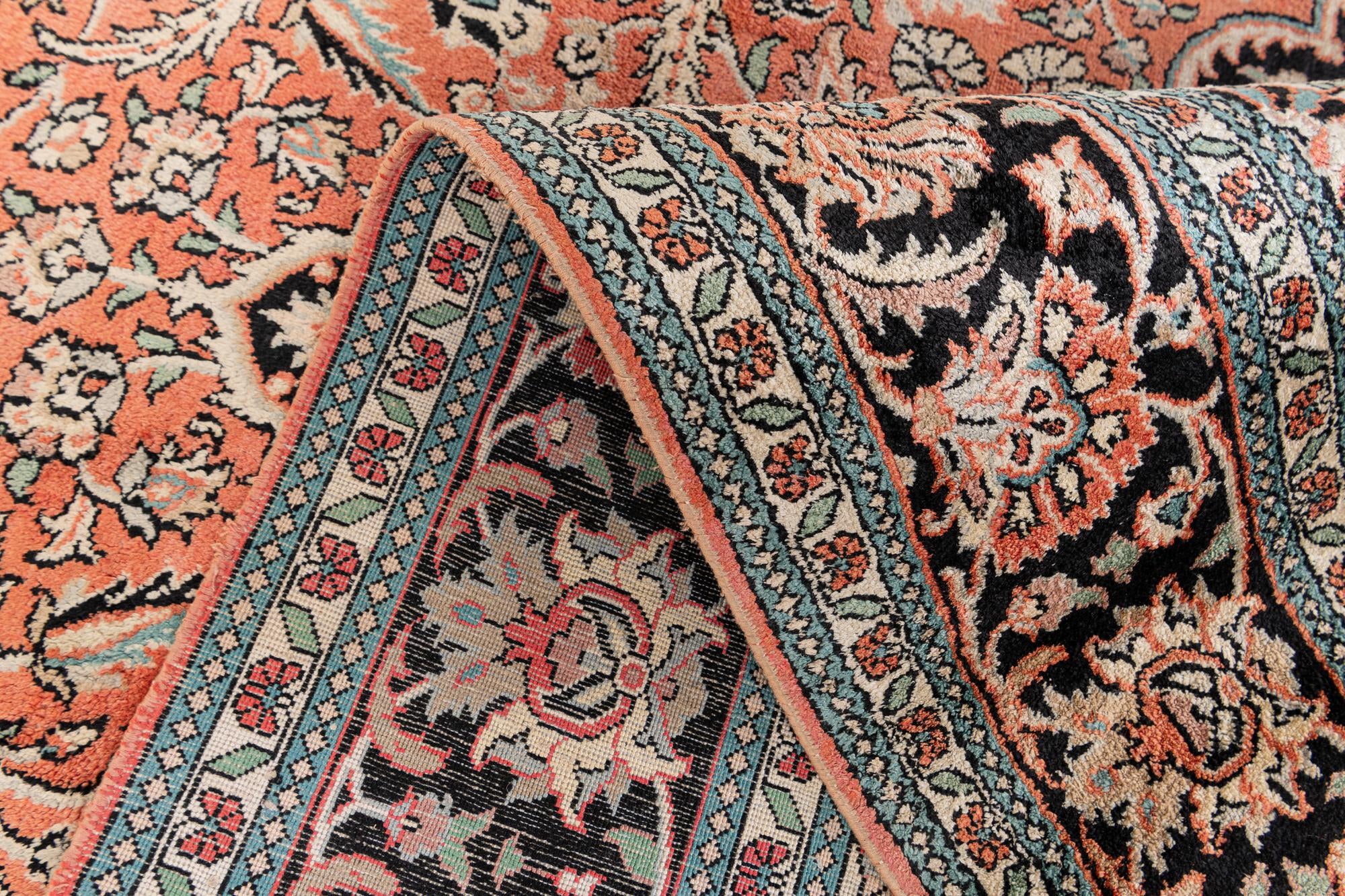 6' 11 x 9' 10 Hand Knotted Kashmir Oriental Rug