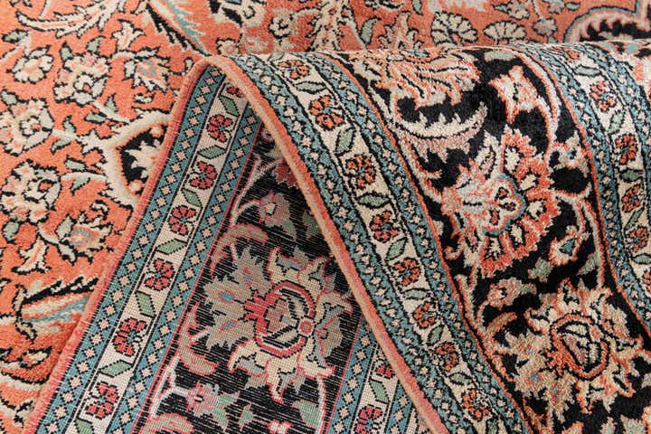 6' 11 x 9' 10 Hand Knotted Kashmir Oriental Rug