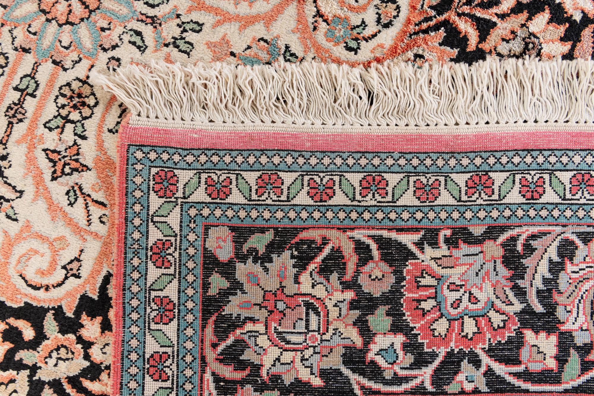 6' 11 x 9' 10 Hand Knotted Kashmir Oriental Rug