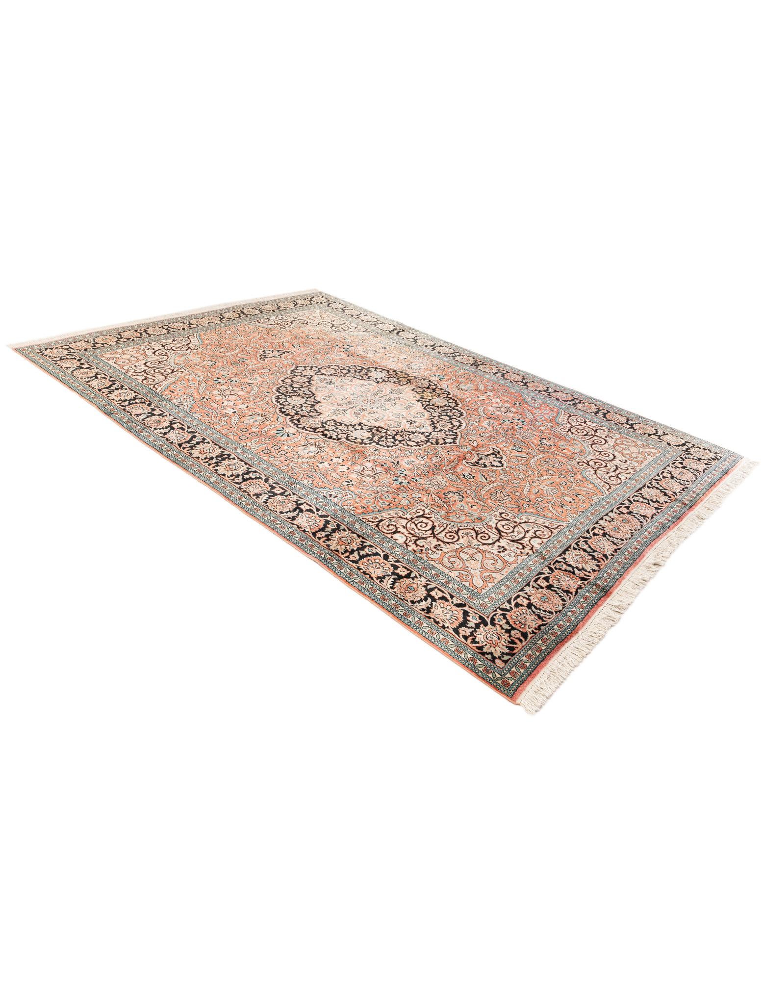 6' 11 x 9' 10 Hand Knotted Kashmir Oriental Rug