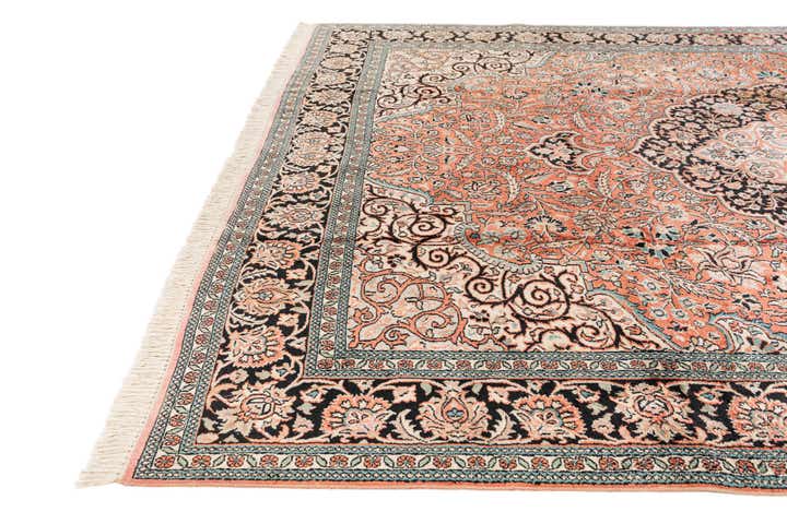 6' 11 x 9' 10 Hand Knotted Kashmir Oriental Rug