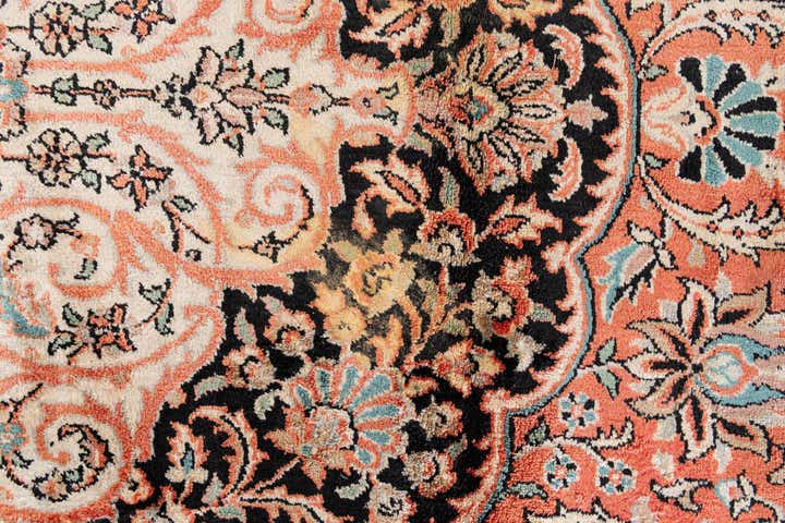 6' 11 x 9' 10 Hand Knotted Kashmir Oriental Rug