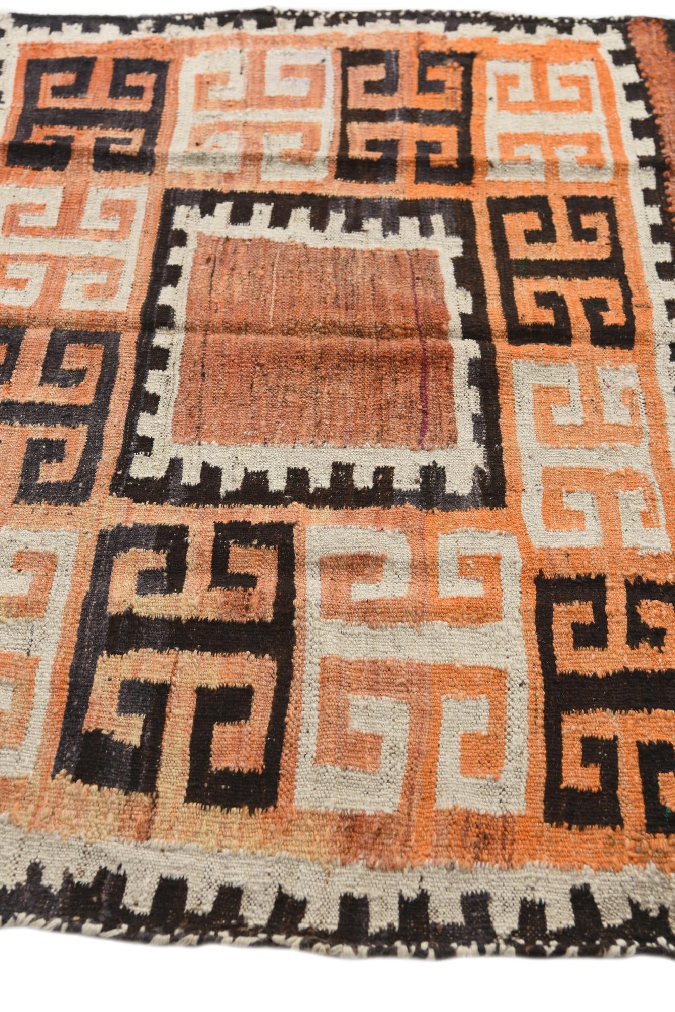 3' 1 x 4' 5 Hand Woven Kilim Fars Wool Rug