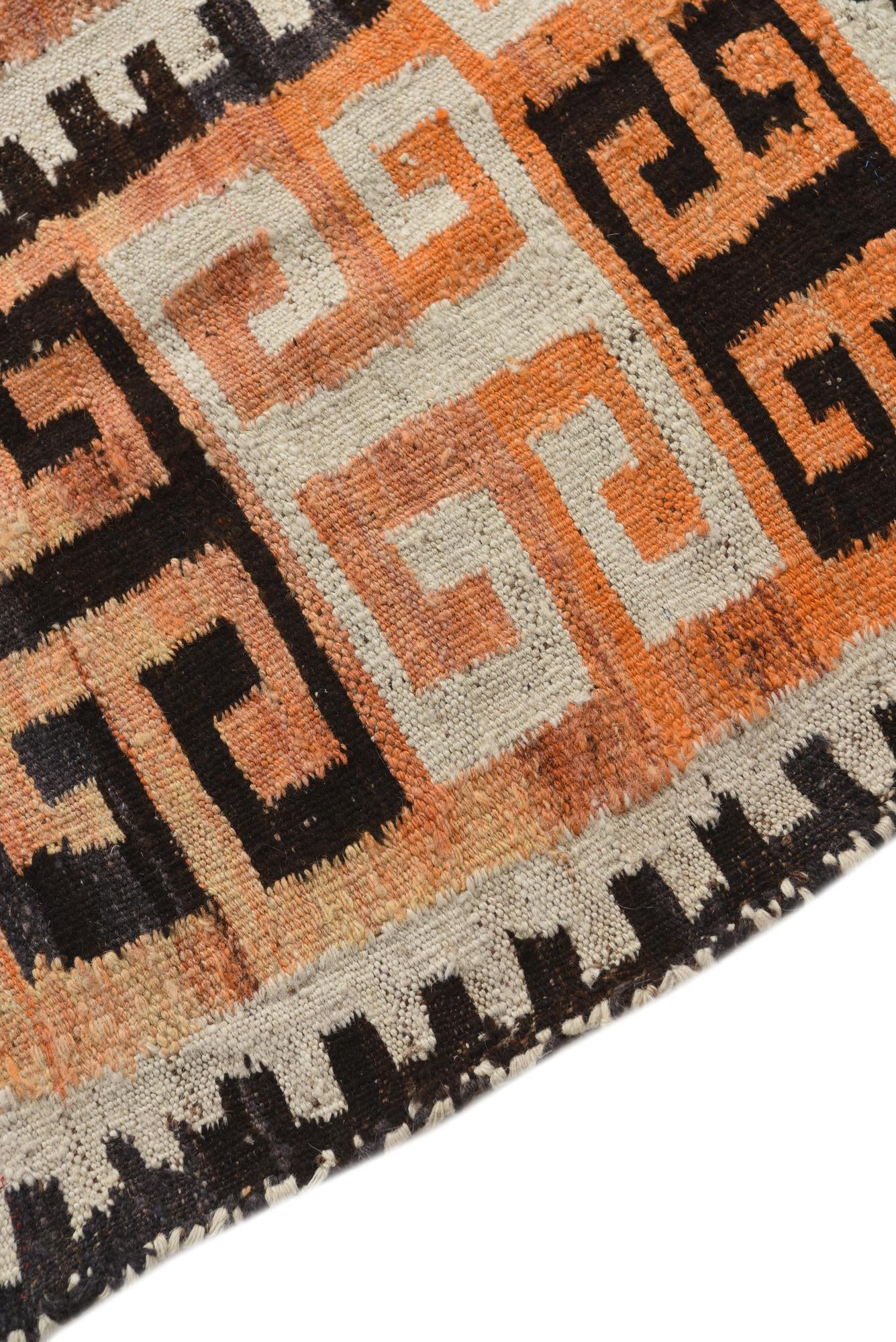 3' 1 x 4' 5 Hand Woven Kilim Fars Wool Rug
