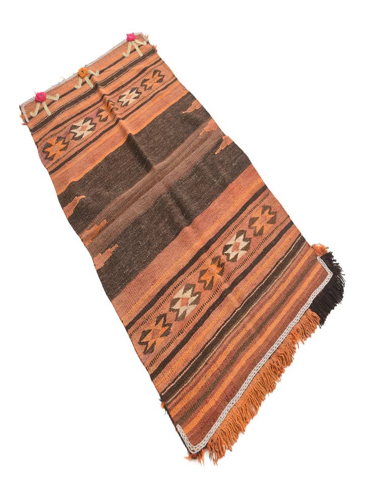 Detail image of 2' 10 x 5' 4  Hand Woven Kilim Fars Wool Rug