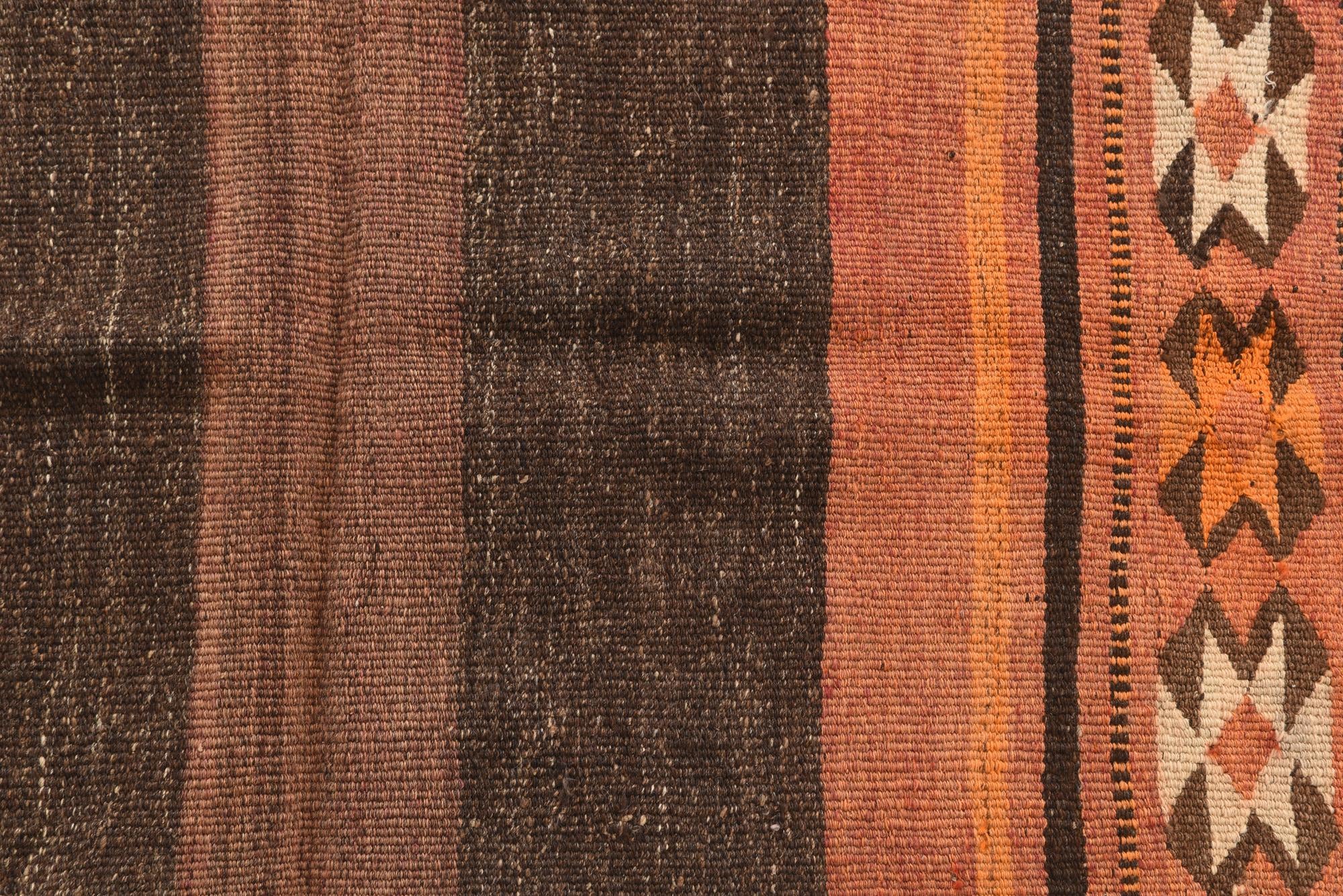 2' 10 x 5' 4 Hand Woven Kilim Fars Wool Rug