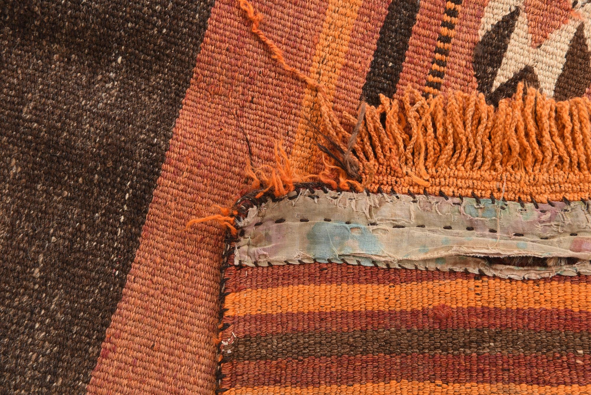 2' 10 x 5' 4 Hand Woven Kilim Fars Wool Rug