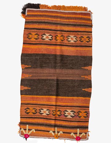 2' 10 x 5' 4 Hand Woven Kilim Fars Wool Rug