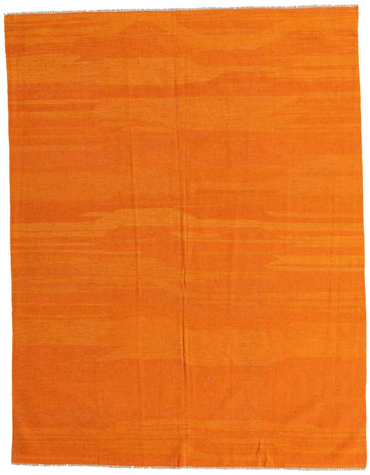 Detail image of 6' 3 x 8' 4 Hand Woven Kilim Modern Wool Rug