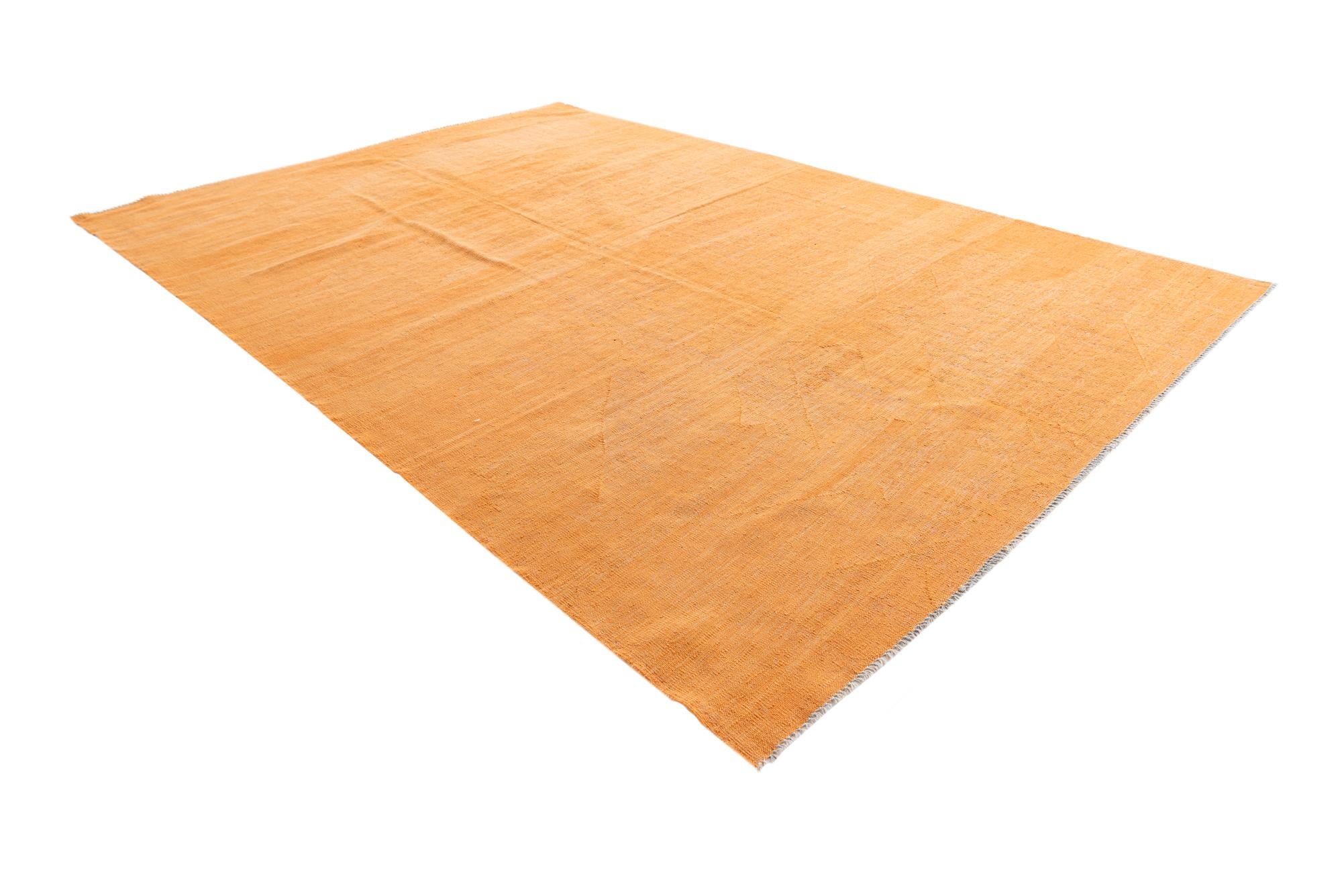 6' 9 x 9' 9 Hand Woven Kilim Modern Wool Rug