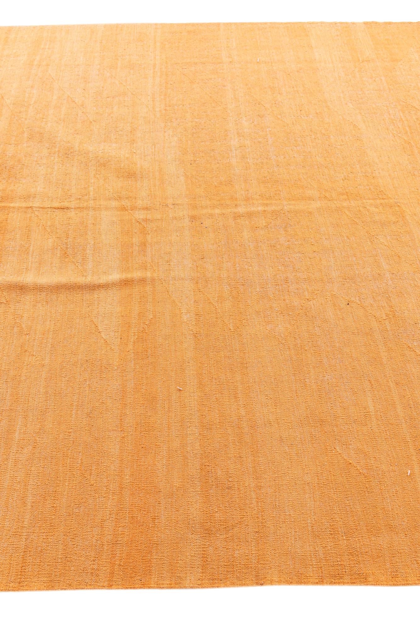 6' 9 x 9' 9 Hand Woven Kilim Modern Wool Rug