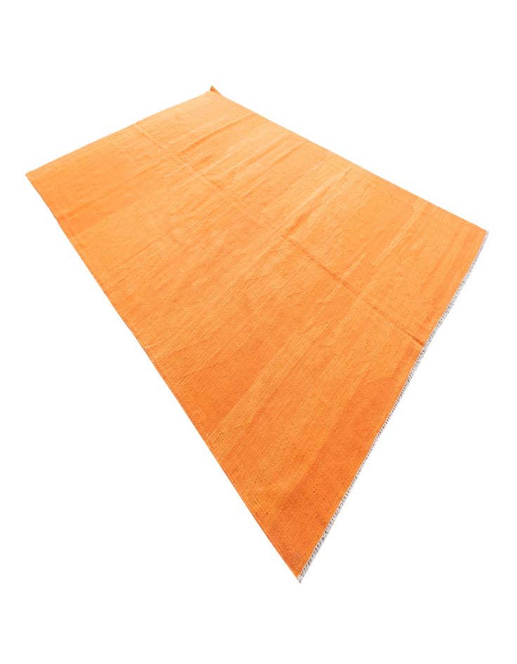 Detail image of 6' 8 x 9' 10  Hand Woven Kilim Modern Wool Rug