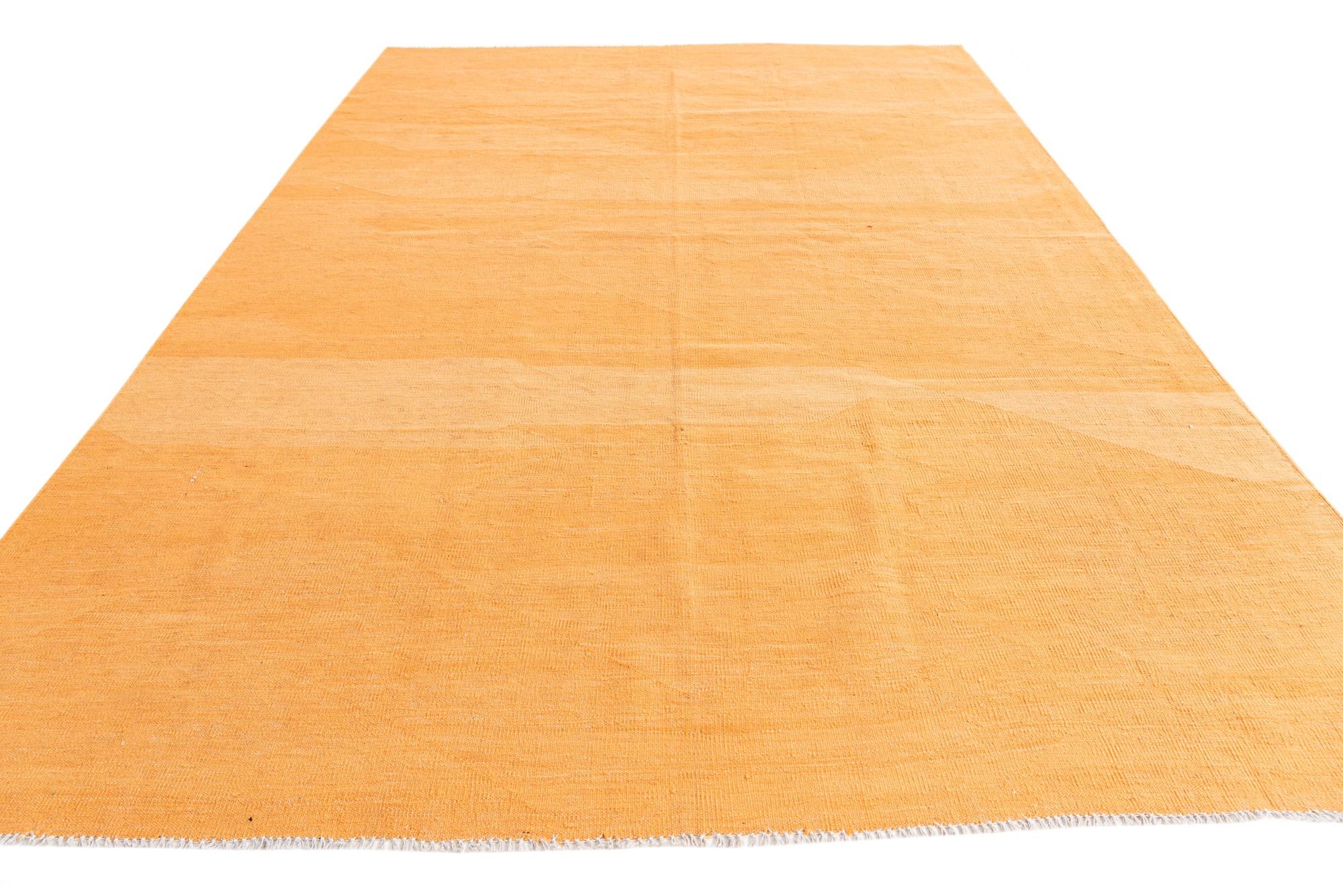 6' 9 x 9' 9 Hand Woven Kilim Modern Wool Rug