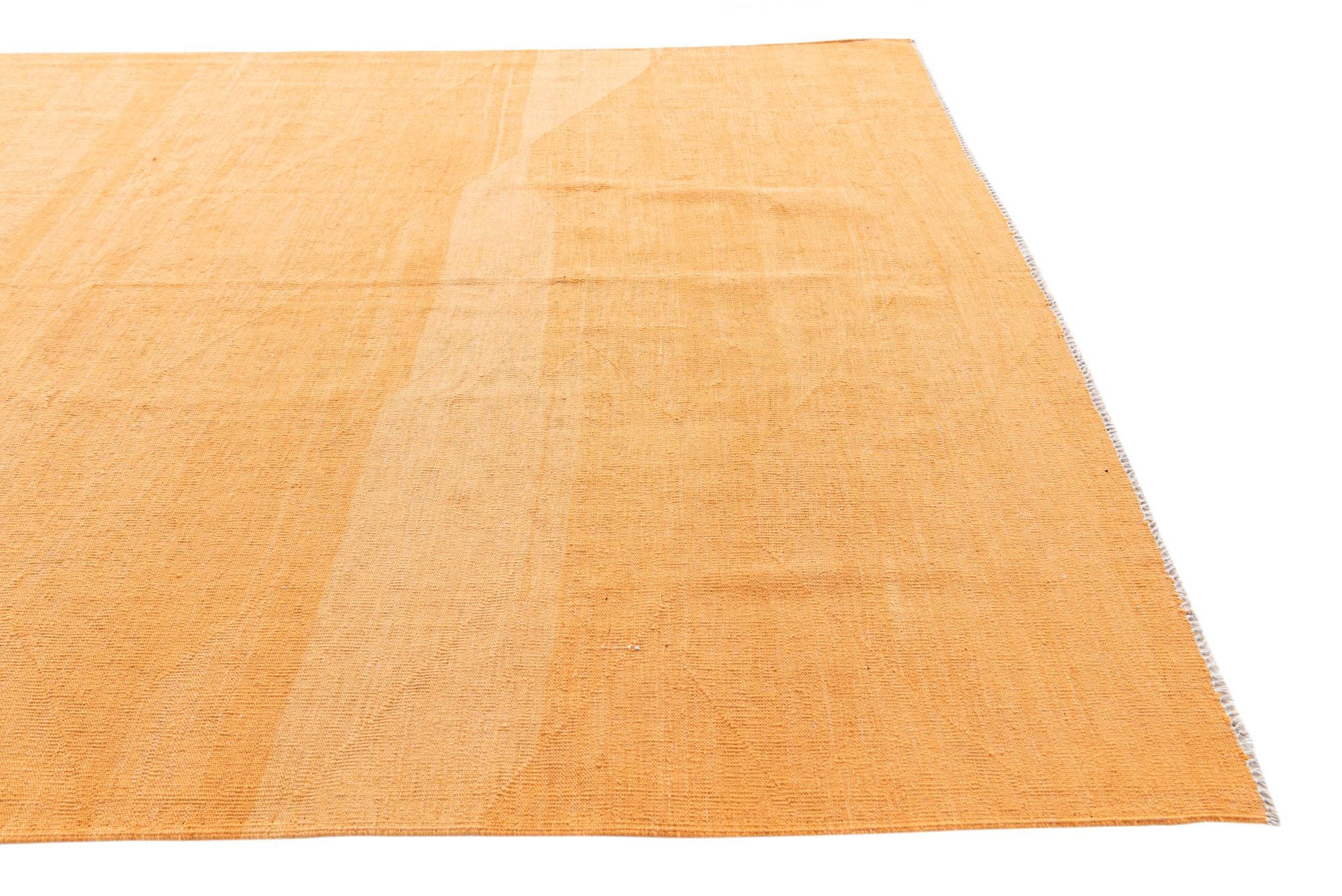 6' 9 x 9' 9 Hand Woven Kilim Modern Wool Rug