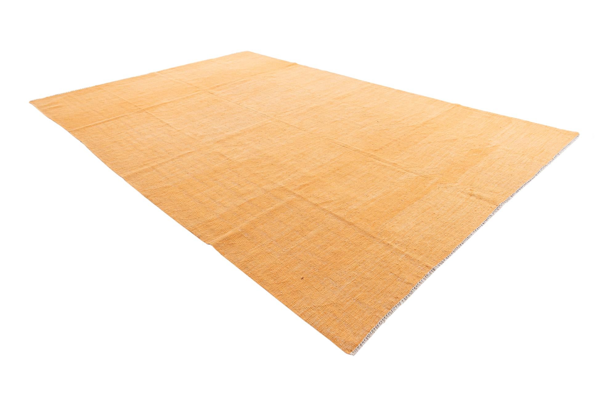 6' 7 x 9' 9 Hand Woven Kilim Modern Wool Rug