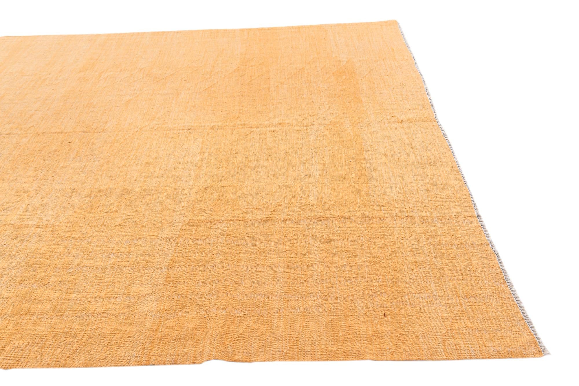 6' 7 x 9' 9 Hand Woven Kilim Modern Wool Rug