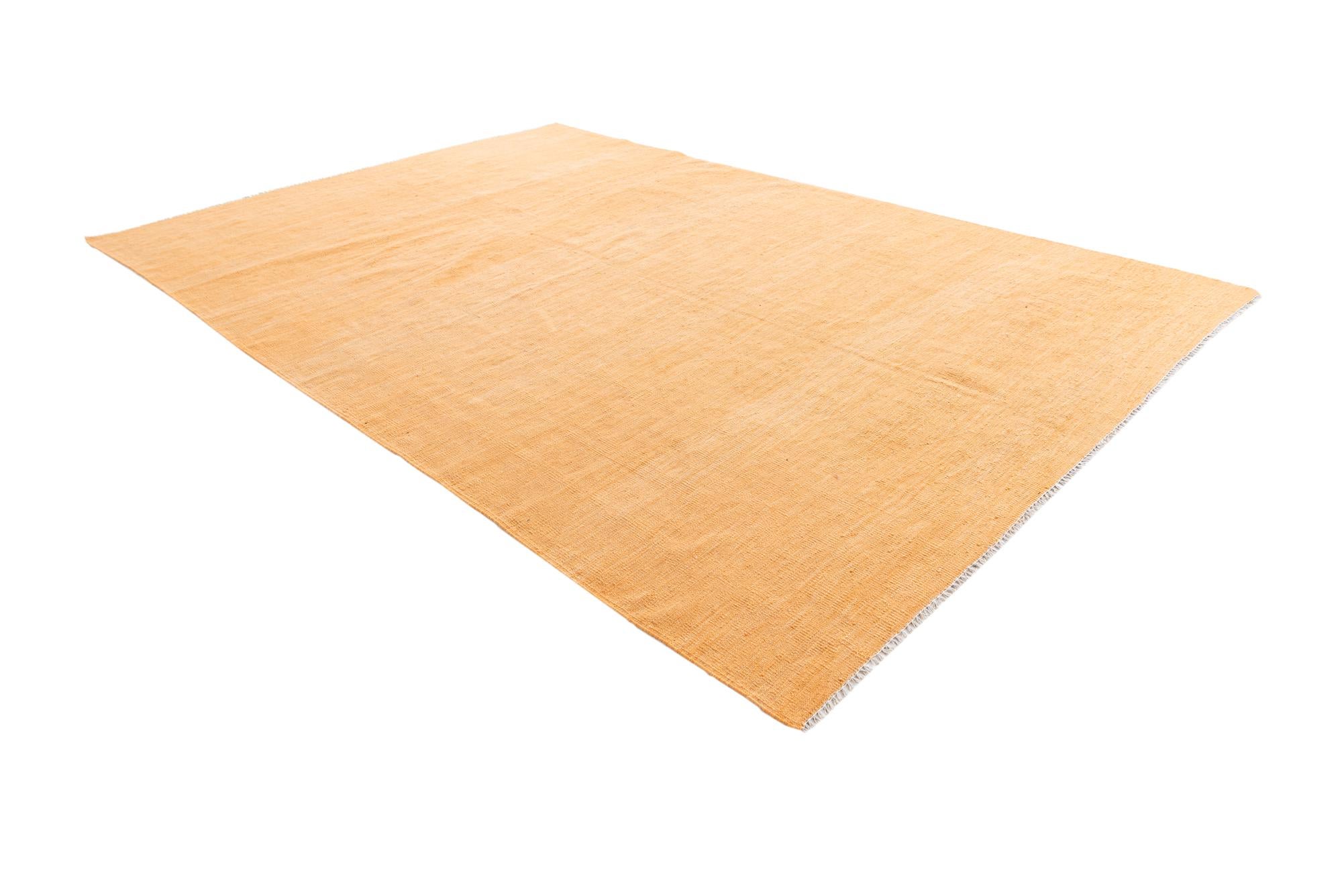 6' 6 x 9' 9 Hand Woven Kilim Modern Wool Rug