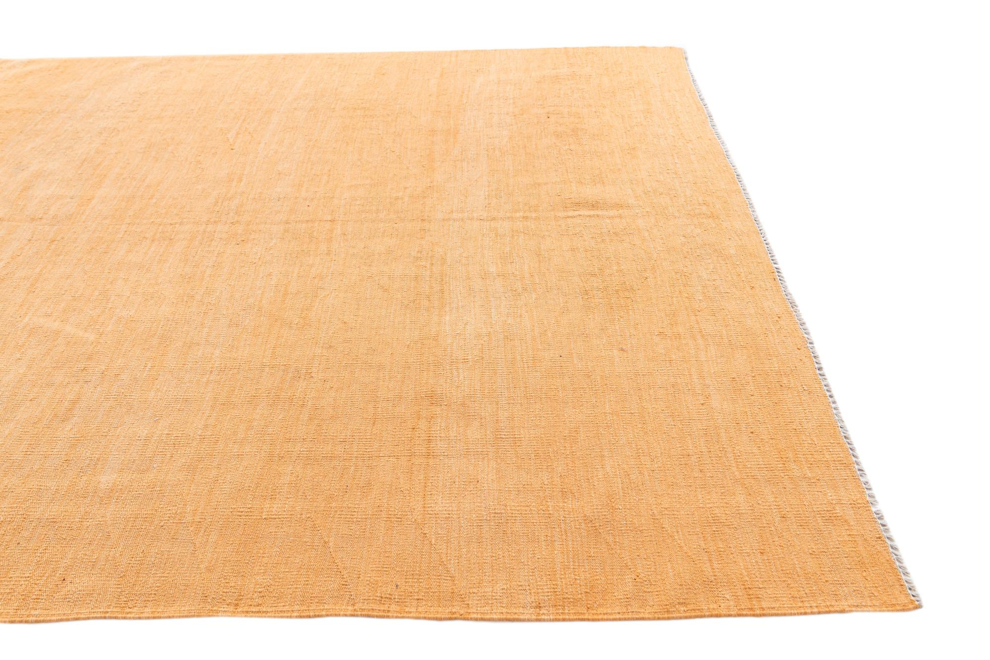 6' 6 x 9' 9 Hand Woven Kilim Modern Wool Rug
