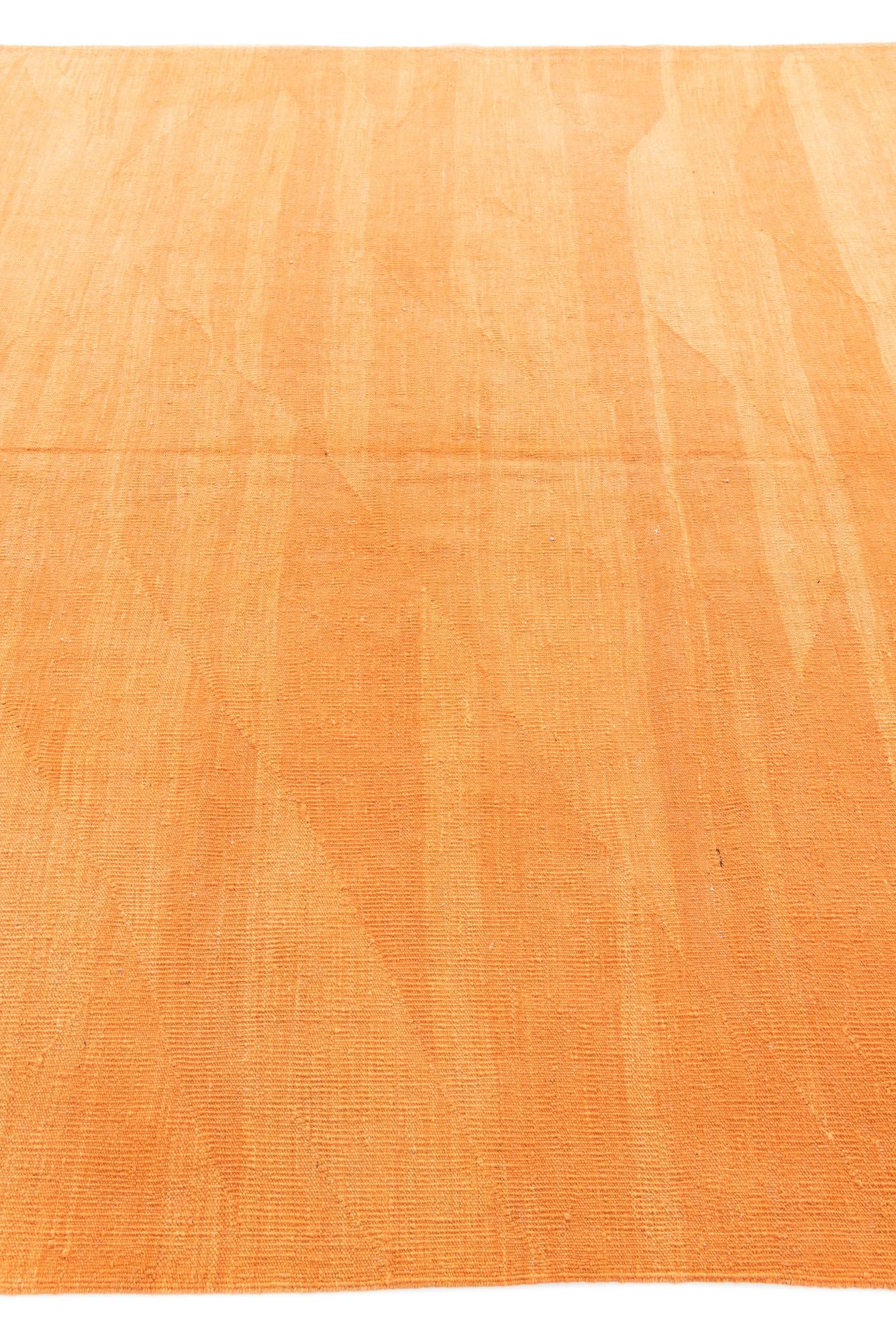 6' 7 x 9' 9 Hand Woven Kilim Modern Wool Rug