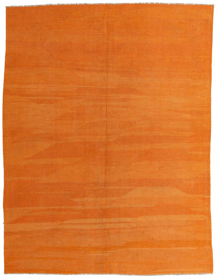 Detail image of 6' 7 x 9' 9 Hand Woven Kilim Modern Wool Rug