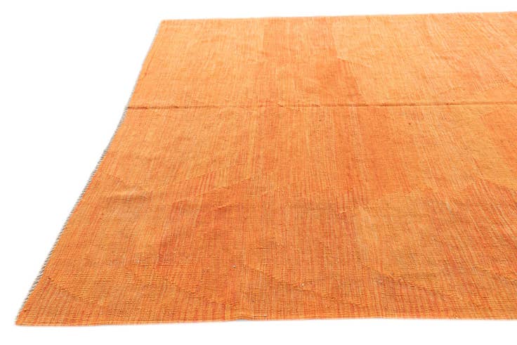 Detail image of 6' 6 x 9' 8 Hand Woven Kilim Modern Wool Rug