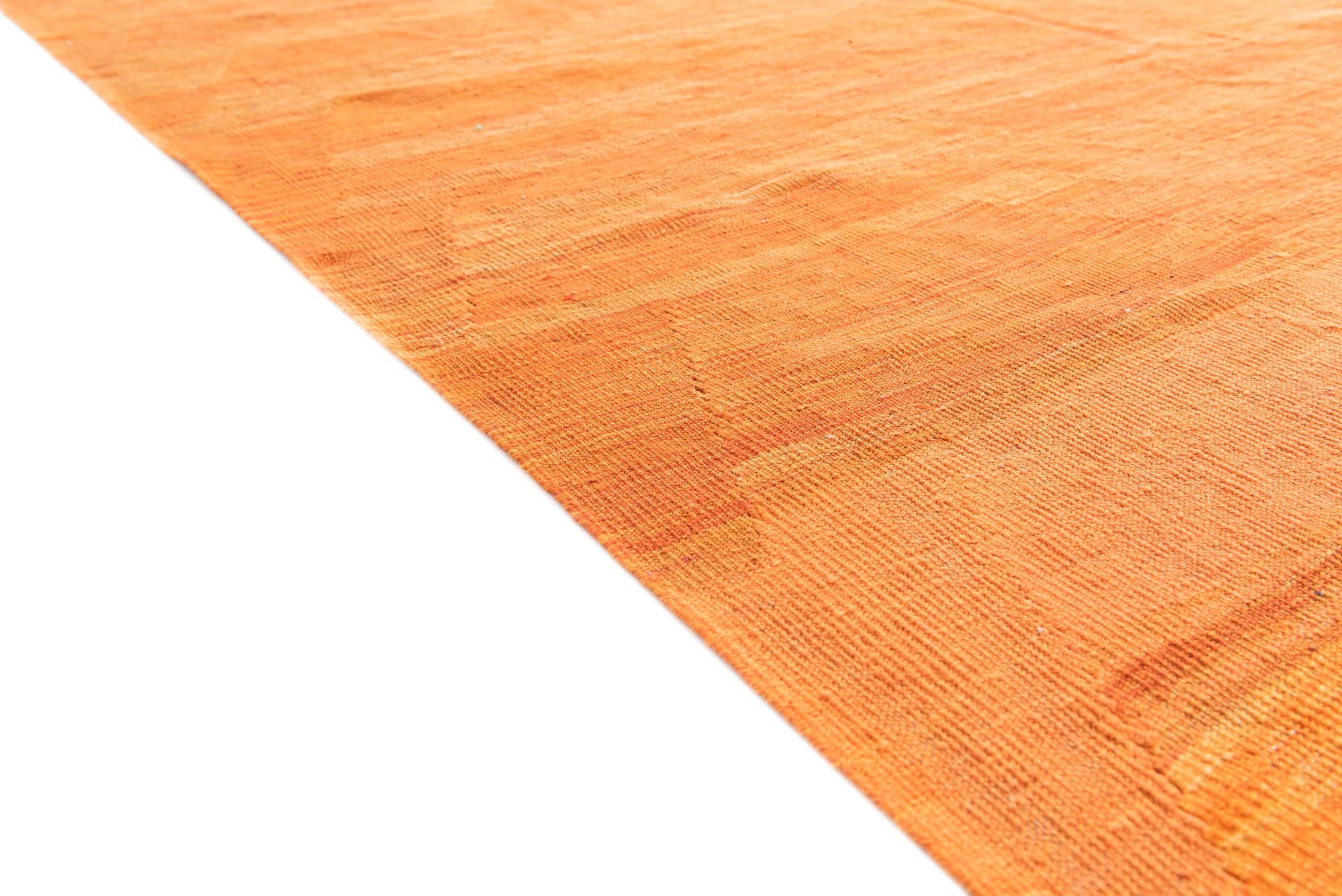 6' 6 x 9' 8 Hand Woven Kilim Modern Wool Rug