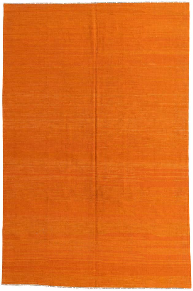 Detail image of 6' 6 x 10' Hand Woven Kilim Modern Wool Rug